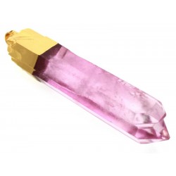 Rose Aura Quartz Electroplated Pendant 02